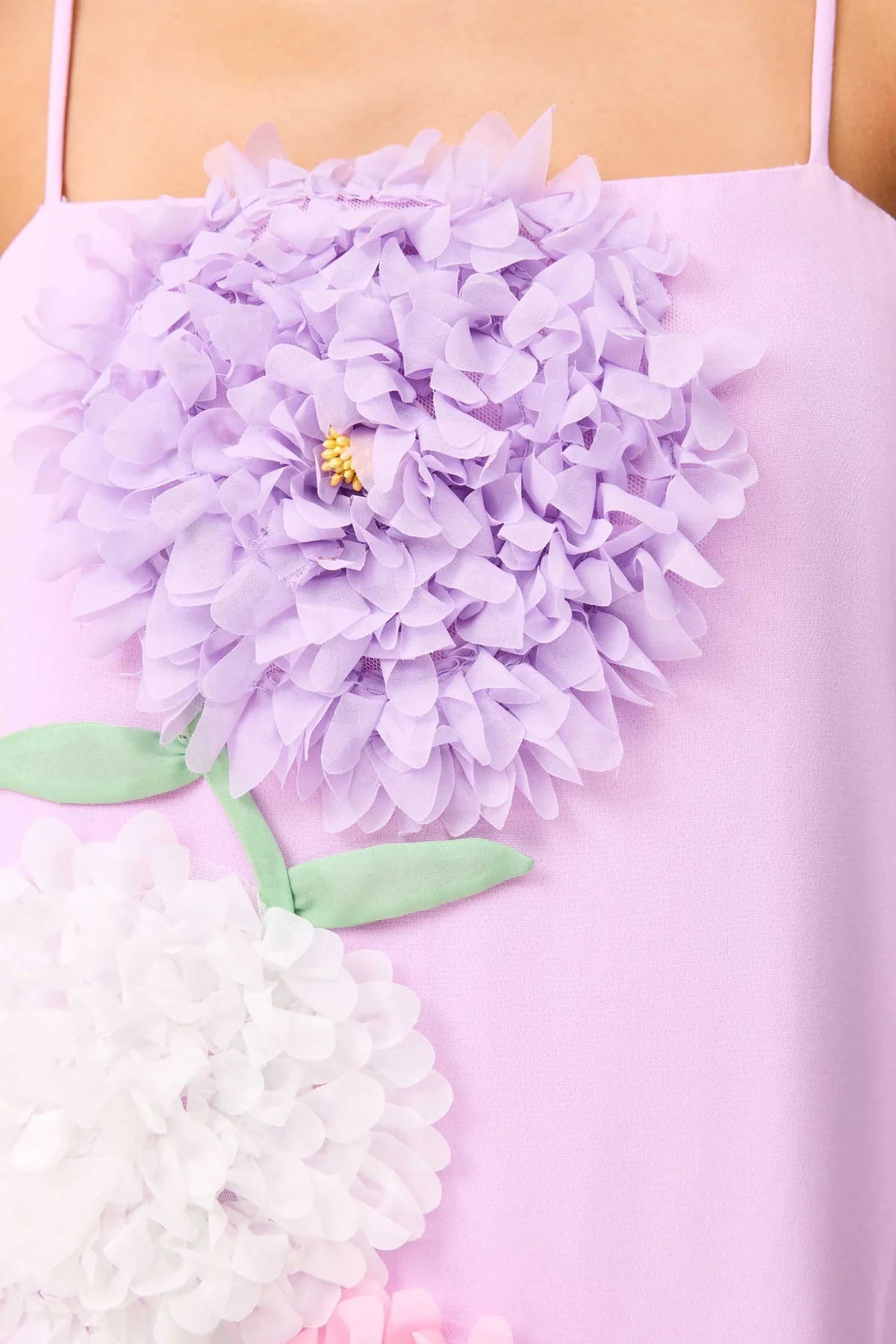 ELLIATT - Buttercup Embroidered Maxi Dress in Purple