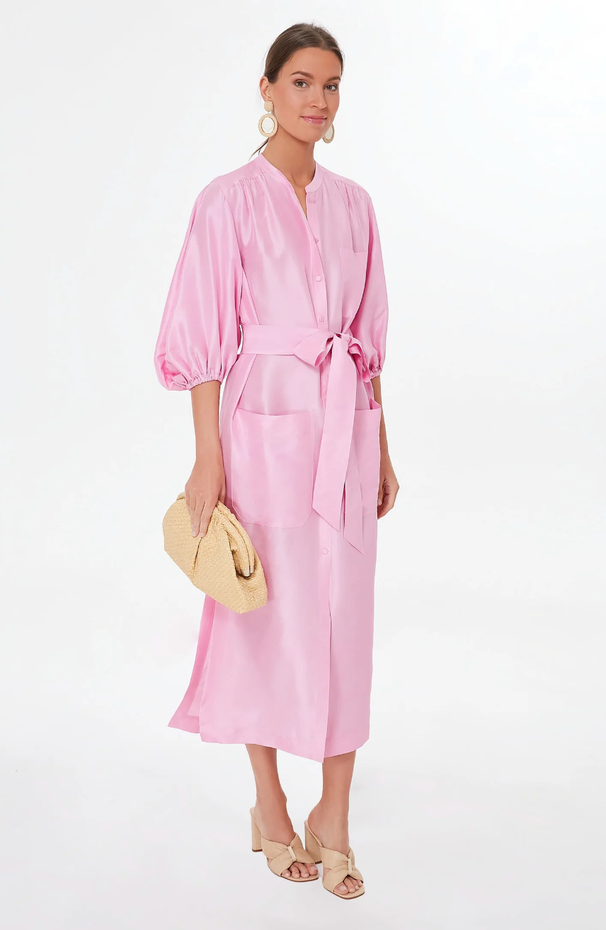 column shirt dress Principles Women's Column Crepe Shirt Dress in Camel | Size: 14