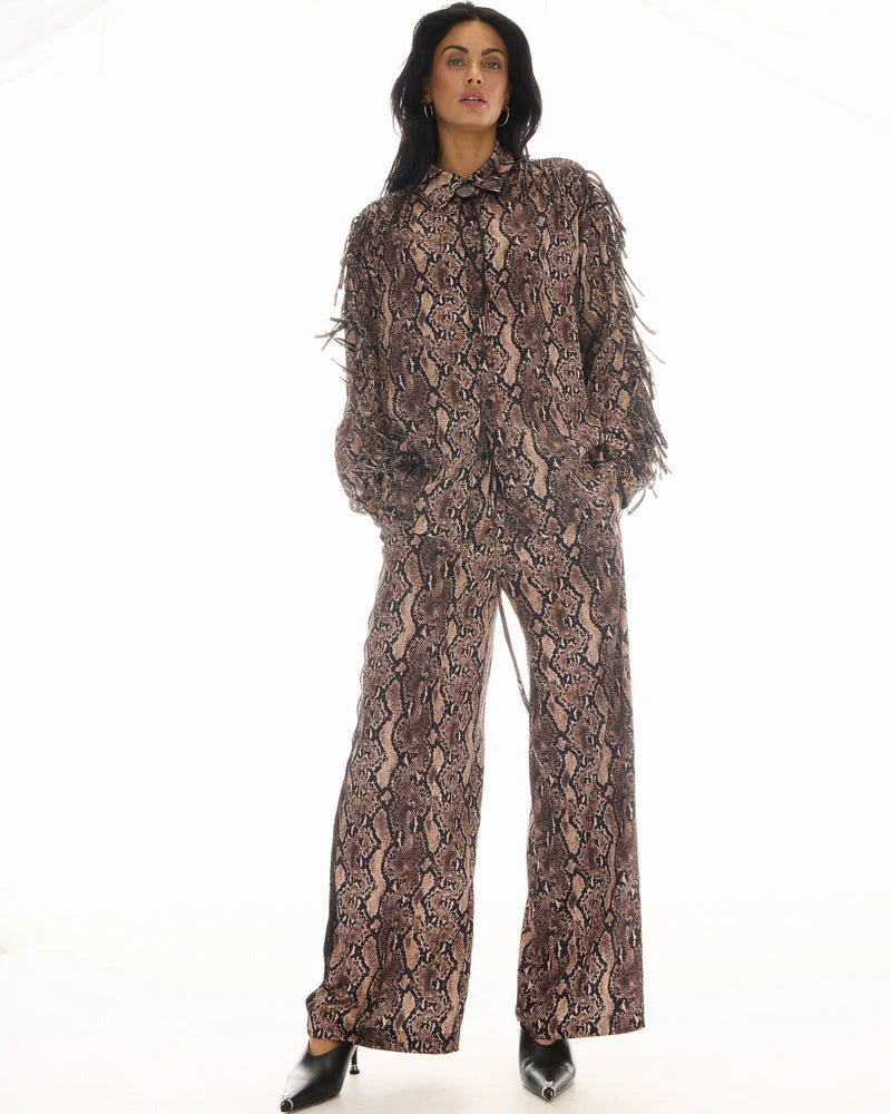 Frida Snake Tuxedo Lace Pants - The Tales
