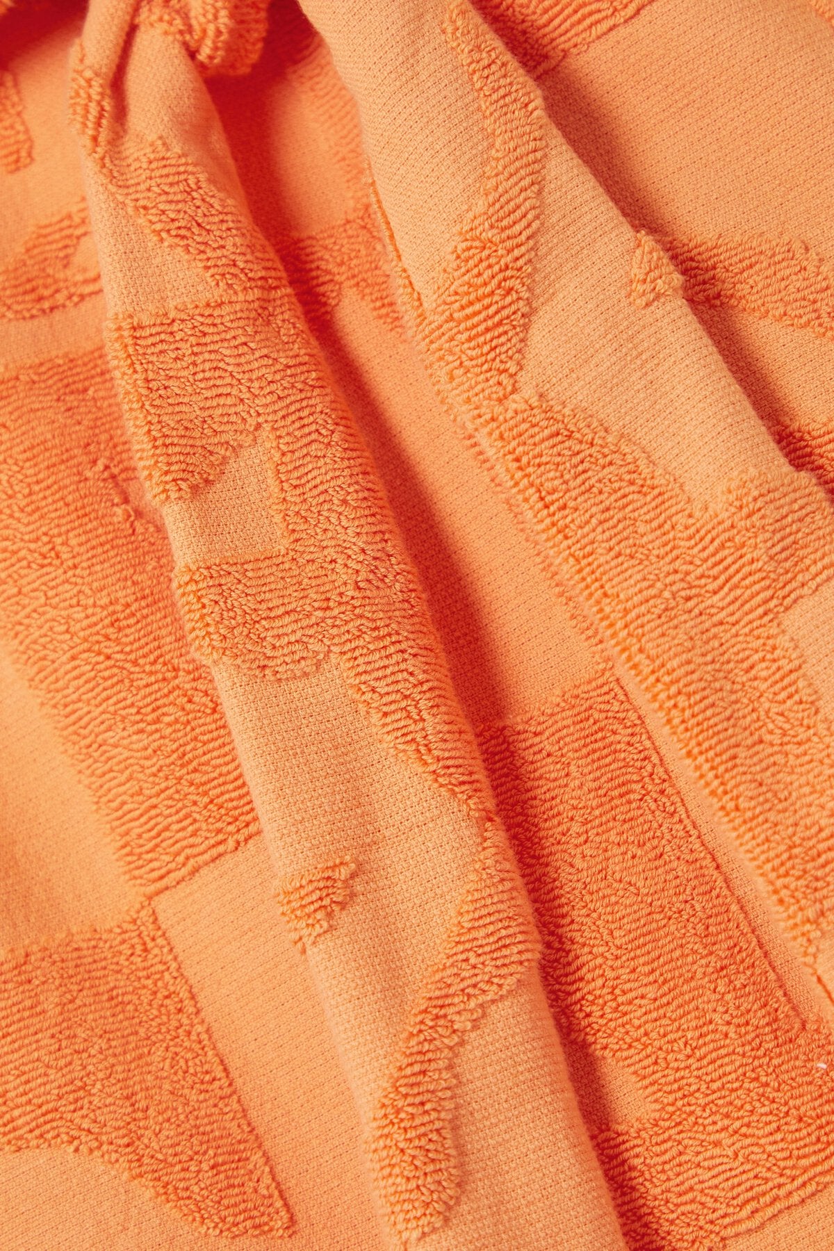 close up of toweling material 