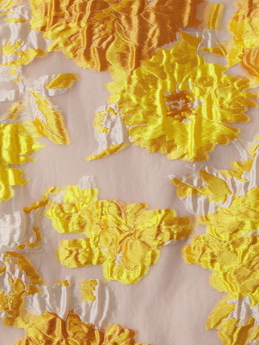 Yellow floral material 