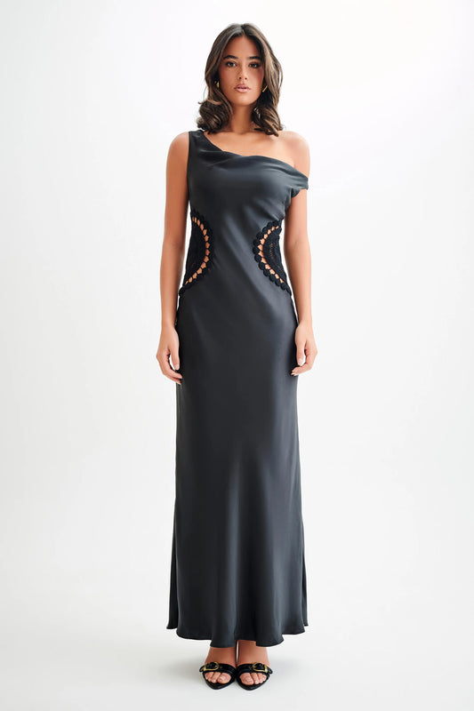 MESHKI - Kristina Satin Maxi Dress