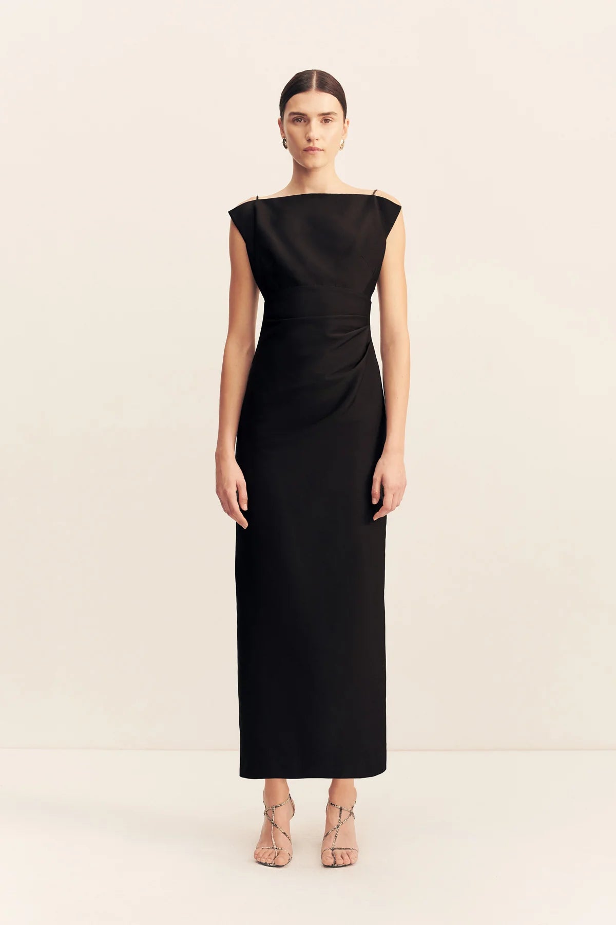 SHONA JOY - Otis Draped High Neck Midi