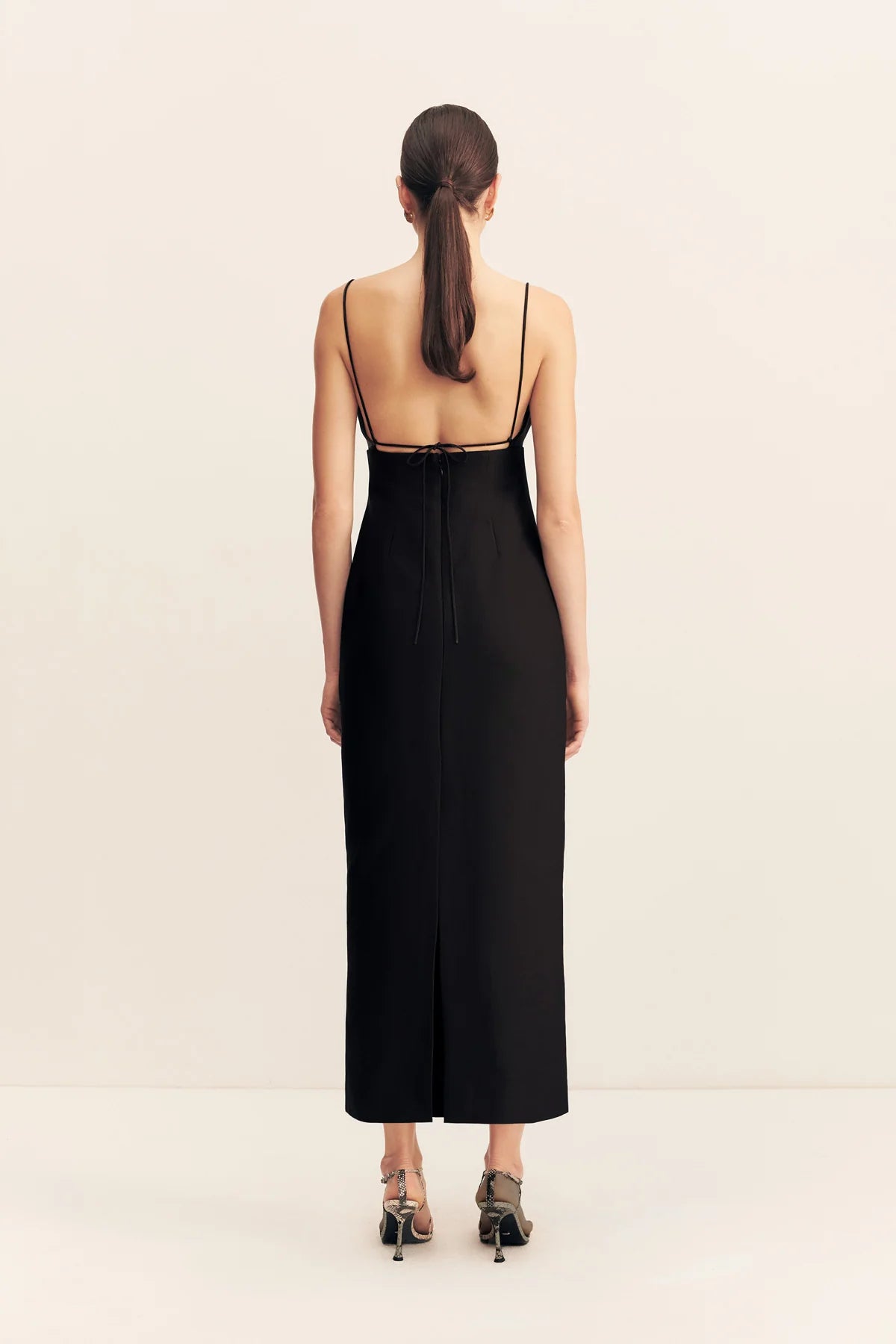 SHONA JOY - Otis Draped High Neck Midi