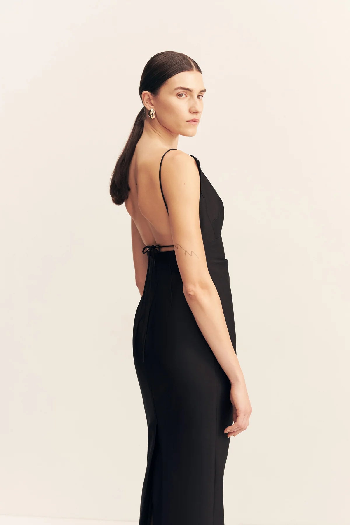 SHONA JOY - Otis Draped High Neck Midi