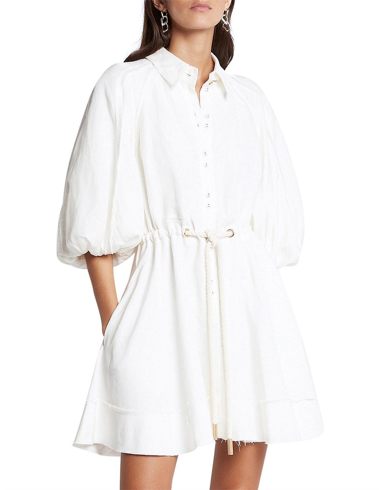 AJE - Estate Belted Shirt Dress