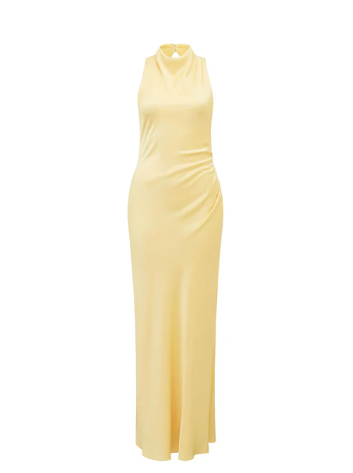 FOREVER NEW - Michelle Open-Back Satin Maxi Dress