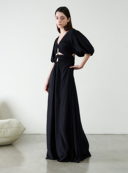 MAGALI PASCAL- Black Palladi Maxi Dress