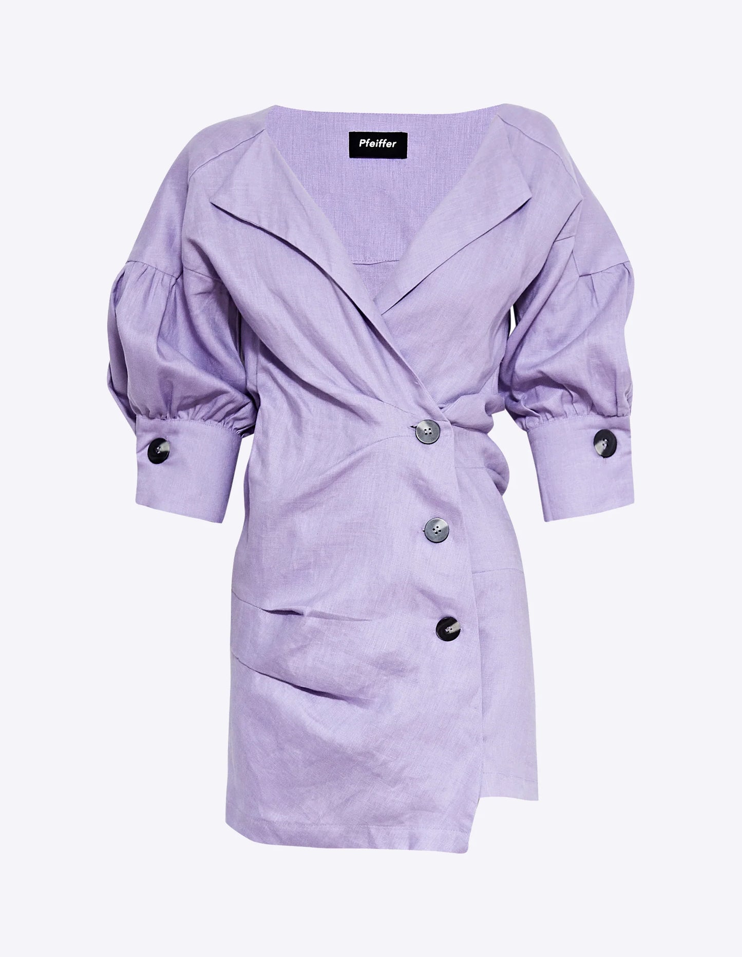 purple mini dress with sleeves