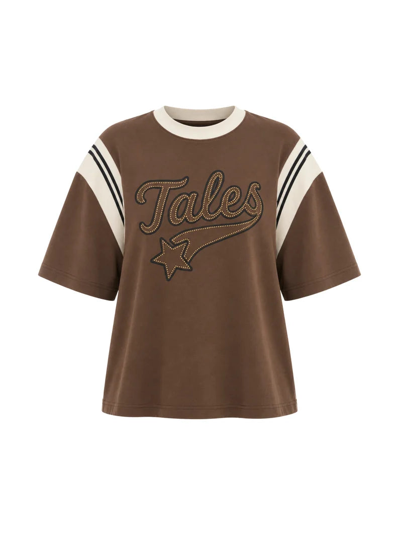 Exaggerated Sports Studded Tee - The Tales