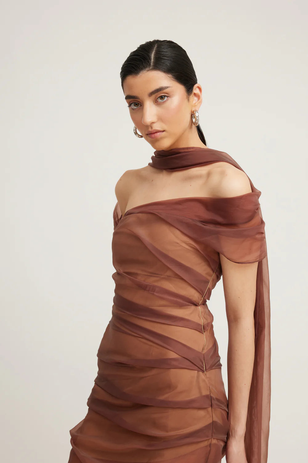 Tojha Dress - Marceline Asymmetrical Mai Dress