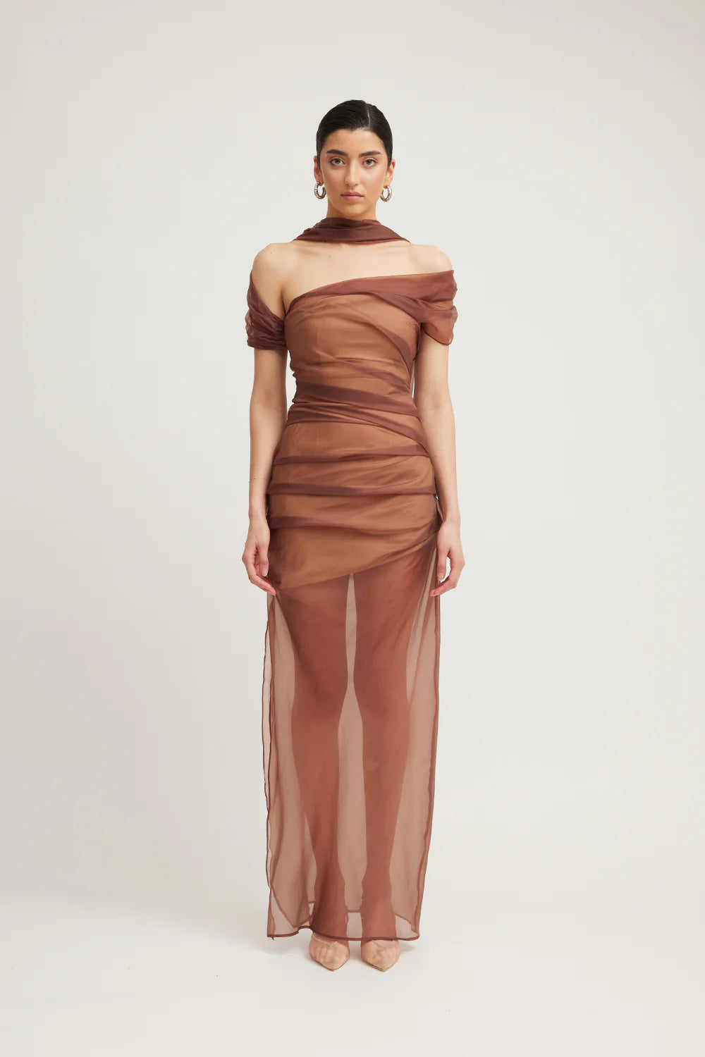 Tojha Dress - Marceline Asymmetrical Mai Dress