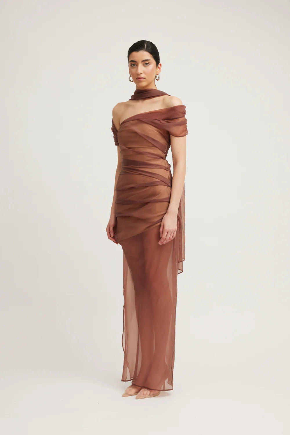 Tojha Dress - Marceline Asymmetrical Mai Dress