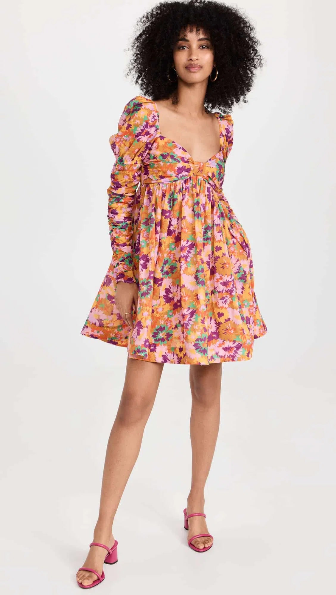 ZIMMERMAN - Violet Twist Front Mini Dress