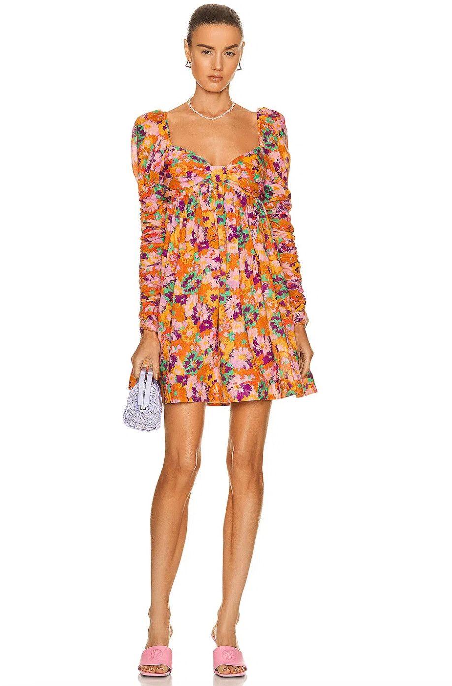 ZIMMERMAN - Violet Twist Front Mini Dress